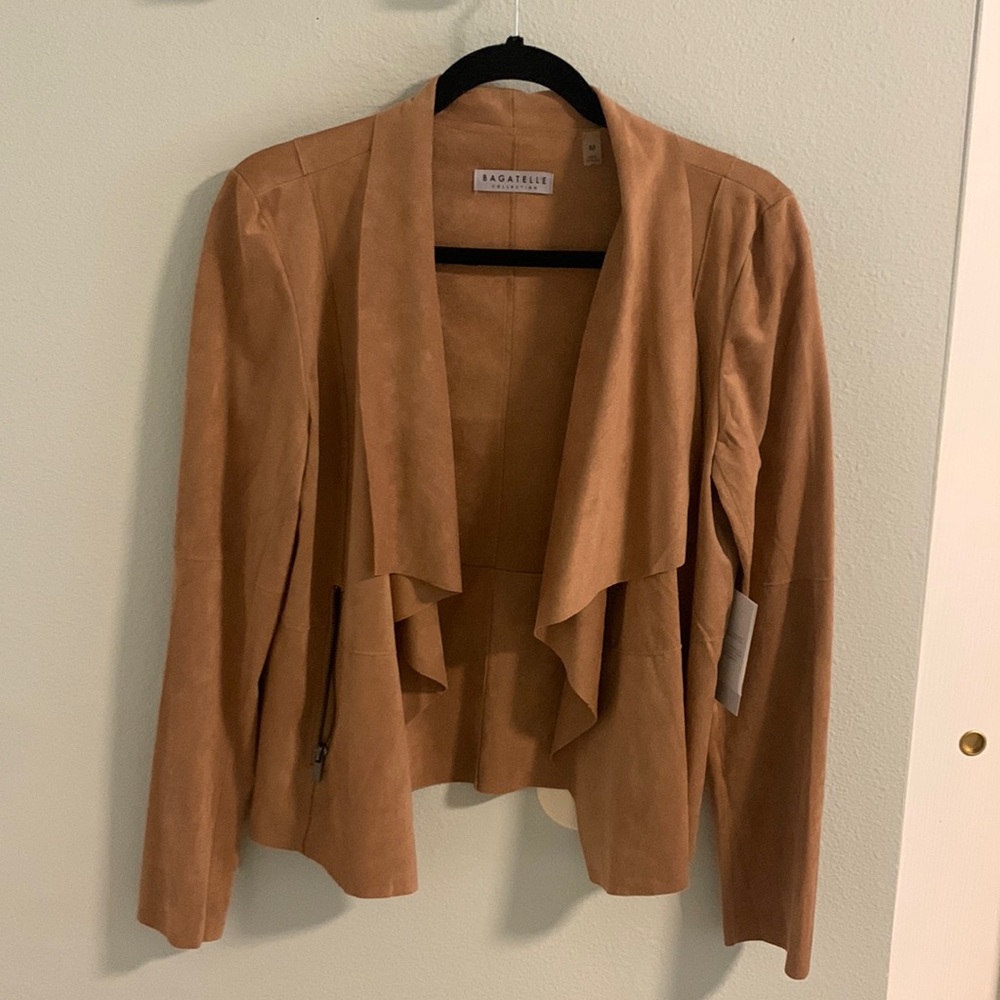 Faux Suede Jacket. NWT.